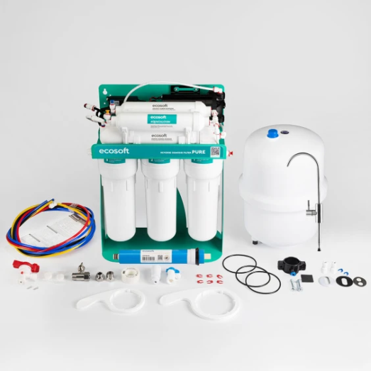 Фильтр обратного осмоса Ecosoft PURE AquaCalcium MINT с помпой на станине (MO675PSMACECO)