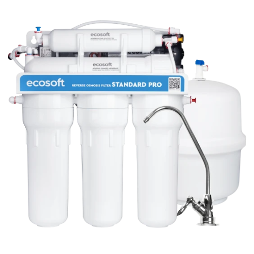 Фильтр обратного осмоса Ecosoft Standard PRO 5-50P с помпой (MO550MPECOSTD)