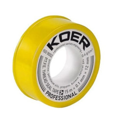 ФУМ стрічка для газу KOER ST-02 15M * 0.1mm * 12mm (KR0120) ФУМ стрічка для газу KOER ST-02 15M * 0.1mm * 12mm (KR0120)