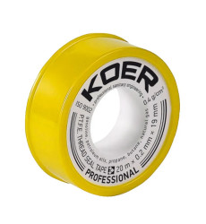 ФУМ лента для газа Koer STP-02 PRO 20M*0.2mm*19mm (KR0122)