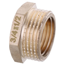 Футорка 1/2"х3/4" Koer KF.F0608.WN без нікелю (KR2985)