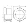 Футорка SD Forte 3/8"х1/4" НВ SF37496