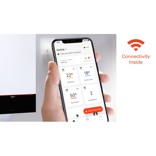 Газовий конденсаційний котел Viessmann Vitodens 050-W B0HA 19 кВт одноконтурний + термостат ViCare (Z027464)