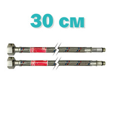 Гнучкі шланги для змішувача гайка 1/2'' - Штуцер M10 (30 см) 2 шт Koer (KR0272)