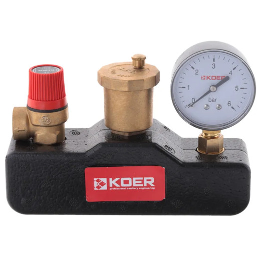Группа безопасности 1" (в теплоизоляционном кожухе) Koer KR.105PT (KR2753)"