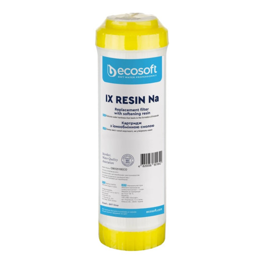 Картридж з іонообмінною смолою (Na+) Ecosoft 2,5"х10" (CMV2510ECO)