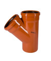 Трійник каналізаційний Ostendorf KGEA 160/160 мм, 45° (222300)