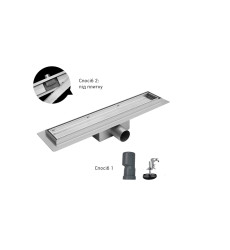 Душовий трап Koer FD30-70x900 з нержавіючої сталі SUS304 (AC0702)