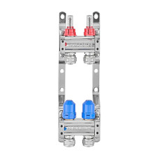 Коллекторный блок с расходомерами и евроконусами Koer KR.1210-2 - 1"x2 ways (KR5264)