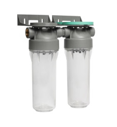 Колба фильтра прозрачная 2P DUPLEX PET для холодной воды Ecosoft 3/4" (FDPP2P0130/G118)