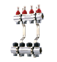 Колектор FADO з витратомірами серія 100 1"х3/4" 12 виходів (KRV112)