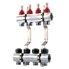 Колектор FADO з витратомірами серія 100 1"х3/4" 2 виходи (KRV102)