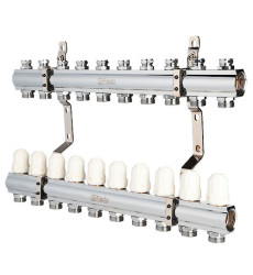 Колектор FADO з запірними клапанами 1"х3/4" 10 виходів (KRZ10)