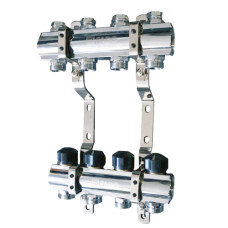 Колектор FADO з запірними клапанами 1"х3/4" 2 виходи (KRZ02)