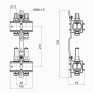 Коллектор Icma 1" 2 выхода с расходомерами №K013 (87K013PG06)