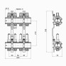 Коллектор Icma 1" 4 выхода с расходомерами №K013 (87K013PJ06)