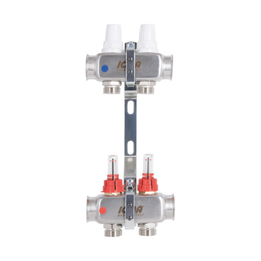 Коллектор Icma № K073 с расходомерами 1"x3/4" на 2 выхода (87K073179PG32QU)
