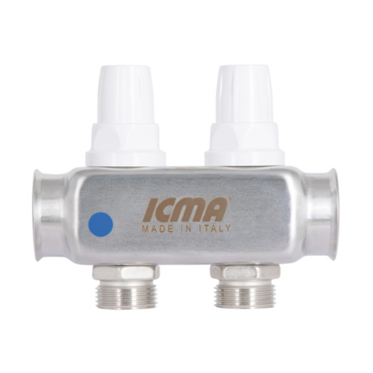 Коллектор Icma № K073 с расходомерами 1"x3/4" на 2 выхода (87K073179PG32QU)