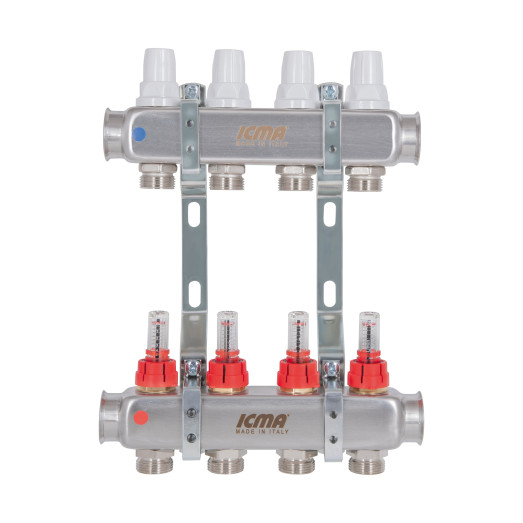 Коллектор с расходомерами 1"х4 Icma № К073 (87K073179PJ32QU)