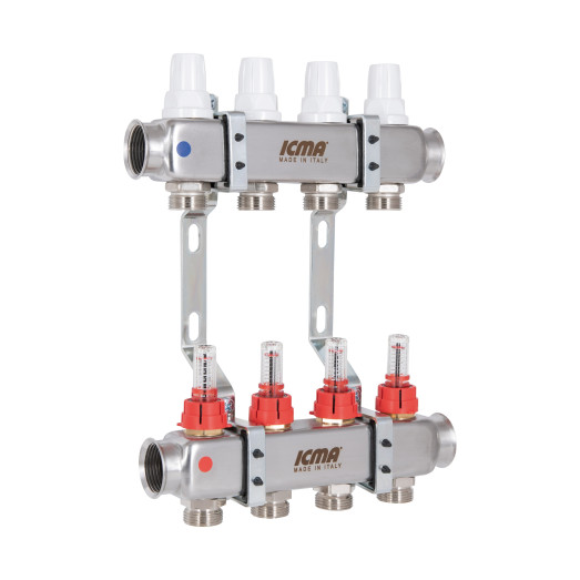 Коллектор с расходомерами 1"х4 Icma № К073 (87K073179PJ32QU)
