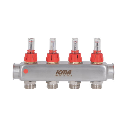 Коллектор с расходомерами 1"х4 Icma № К073 (87K073179PJ32QU)