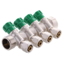 Колектор вентильний з фітингом Koer KR.1124-4 1"x4 ways (KR2834)