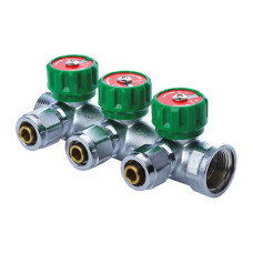 Колектор вентильний з фітингом Koer KR.1122-3 1"x3 ways (KR2654)