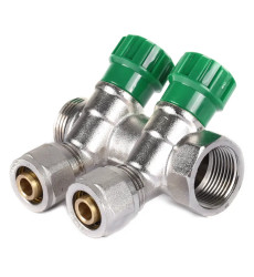 Колектор вентильний з фітингом Koer KR.1123-2 3/4"x2 ways (KR2829)