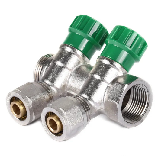Колектор вентильний з фітингом Koer KR.1123-2 3/4"x2 ways (KR2829)
