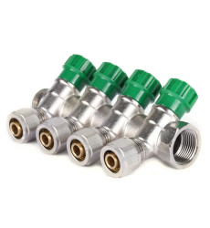Колектор вентильний з фітингом Koer KR.1123-4 3/4"x4 ways (KR2831)