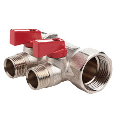 Колектор з кульовими кранами FADO 3/4"x1/2"x2 (KSR02)