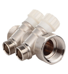 Колектор з вентильними кранами FADO 1"x1/2"x2 (KVR12)