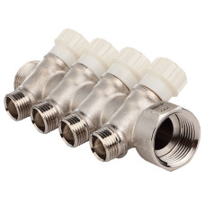 Колектор з вентильними кранами FADO 1"x1/2"x4 (KVR14)