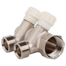 Колектор з вентильними кранами FADO 3/4"x1/2"x2 (KVR02)
