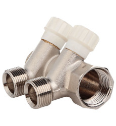 Колектор з вентильними кранами FADO 3/4"x1/2"x2 (KVR02)