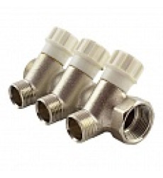 Колектор з вентильними кранами FADO 3/4"x1/2"x3 (KVR03)