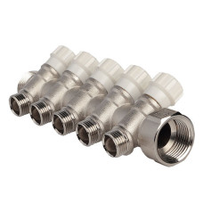 Колектор з вентильними кранами FADO 3/4"x1/2"x5 (KVR05)