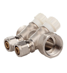 Колектор з вентильними кранами та фітингом FADO 3/4"x16x2 (KVO02)