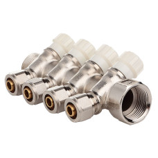 Колектор з вентильними кранами та фітингом FADO 3/4"x16x3 (KVO03)