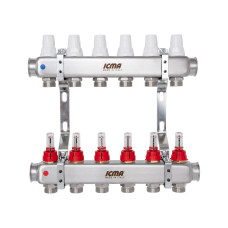 Коллектор с расходомерами 1"х6 Icma № K073 (87K073179PK32QU)