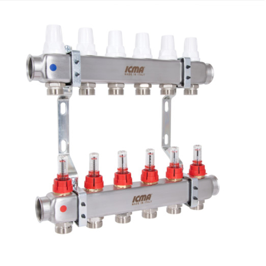 Коллектор с расходомерами 1"х6 Icma № K073 (87K073179PK32QU)