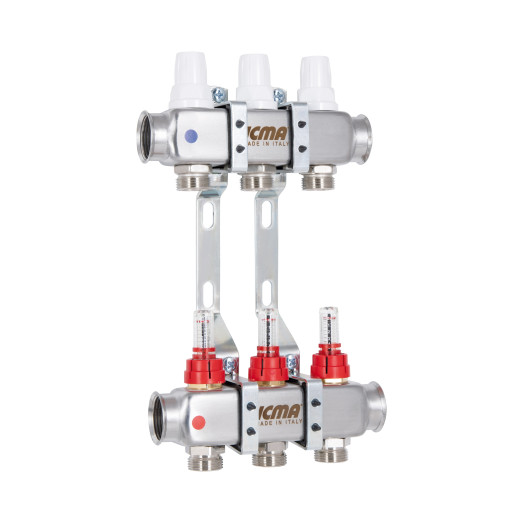 Коллектор с расходомерами 1"x3 Icma № К073 (87K073179PH32QU)
