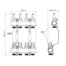 Коллектор с расходомерами Thermo Alliance Forte 1" 4 выхода (SF001W4)