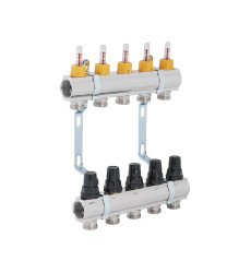 Коллектор с расходомерами Thermo Alliance Forte 1" 5 выходов (SF001W5)