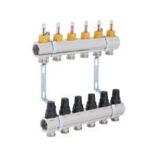 Коллектор с расходомерами Thermo Alliance Forte 1" 6 выходов (SF001W6)