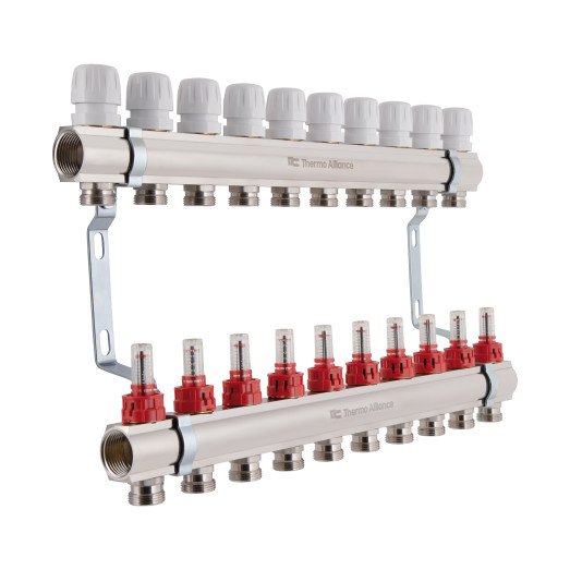 Коллектор с расходомерами Thermo Alliance Standart 1" 10 выходов (SD235W10)