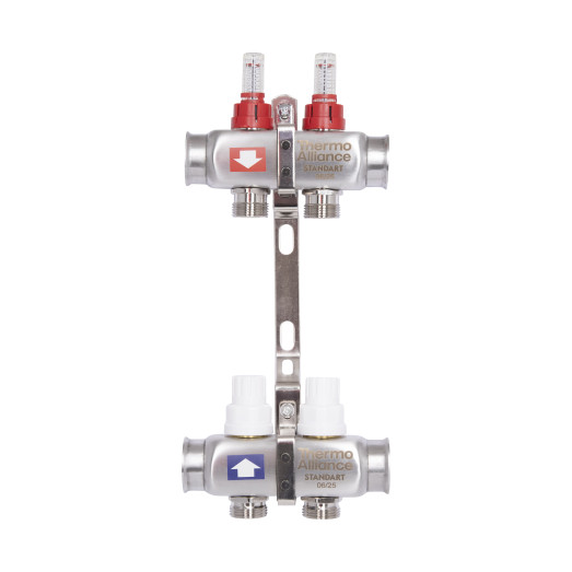 Коллектор с расходомерами Thermo Alliance Standart 1" 2 выхода (SD0042)