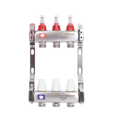 Коллектор с расходомерами Thermo Alliance Standart 1" 3 выхода (SD0043)