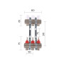 Коллектор с расходомерами Thermo Alliance Standart 1" 3 выхода (SD235W3)