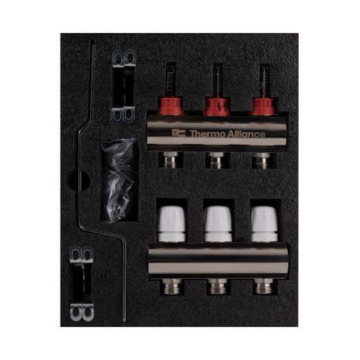 Коллектор с расходомерами Thermo Alliance Standart 1" 3 выхода (SD235W3)
